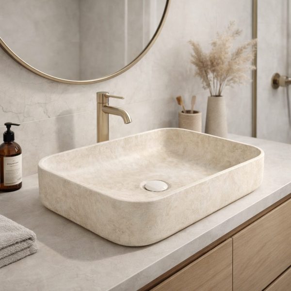 Dallas Rectangular Travertino WM-1004